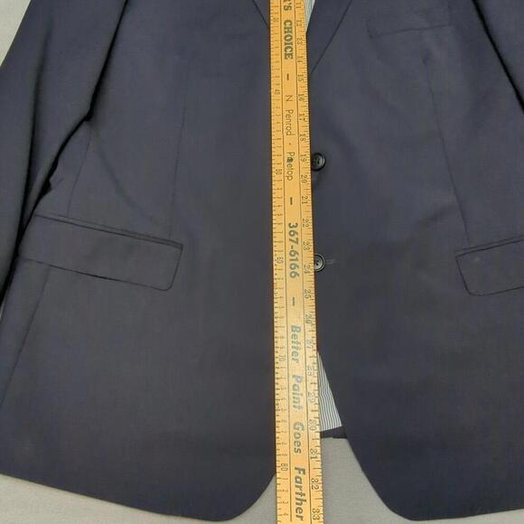 Men’s Brooks Brothers Explorer Madison Fit Wool Blazer Sport Coat Blue Size 48R - Picture 5 of 9